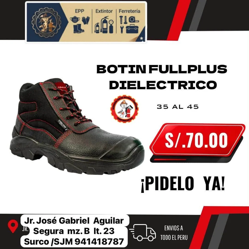 Botín de seguridad Full Plus dieléctrico