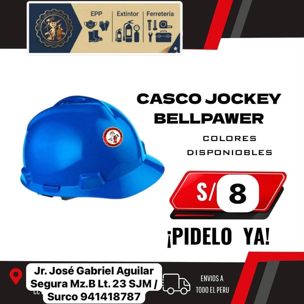 Casco tipo jockey