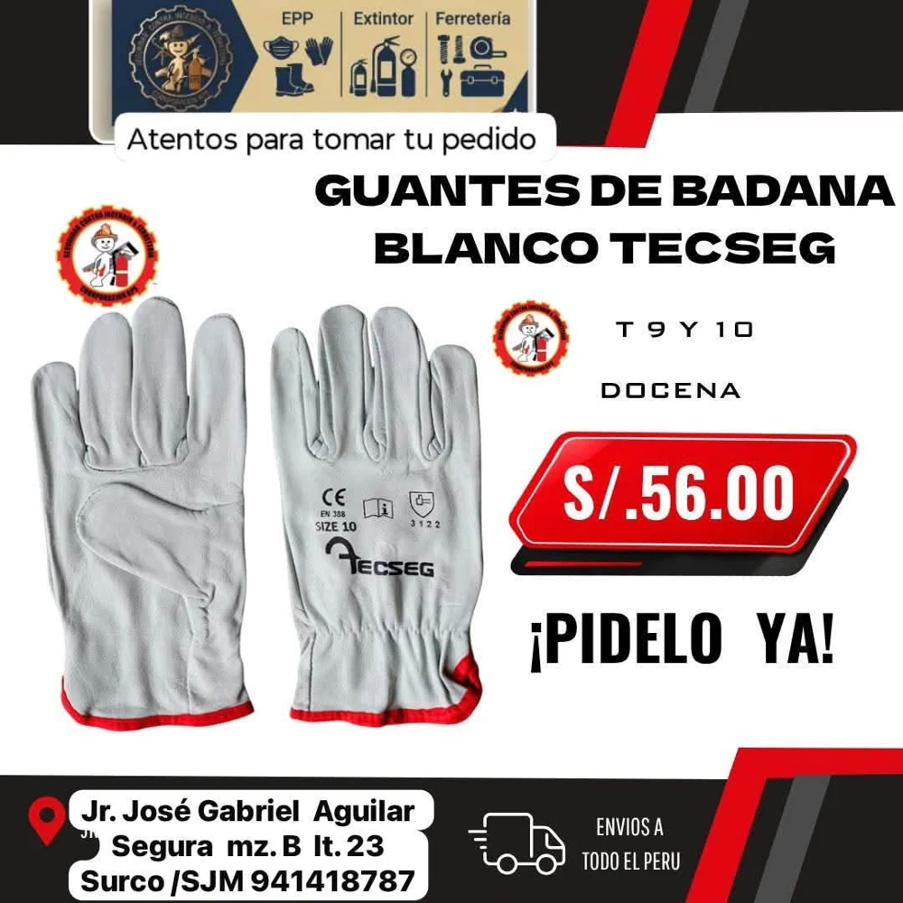 Guantes de badana
