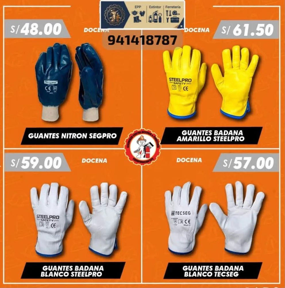 Guantes de trabajo surtidos