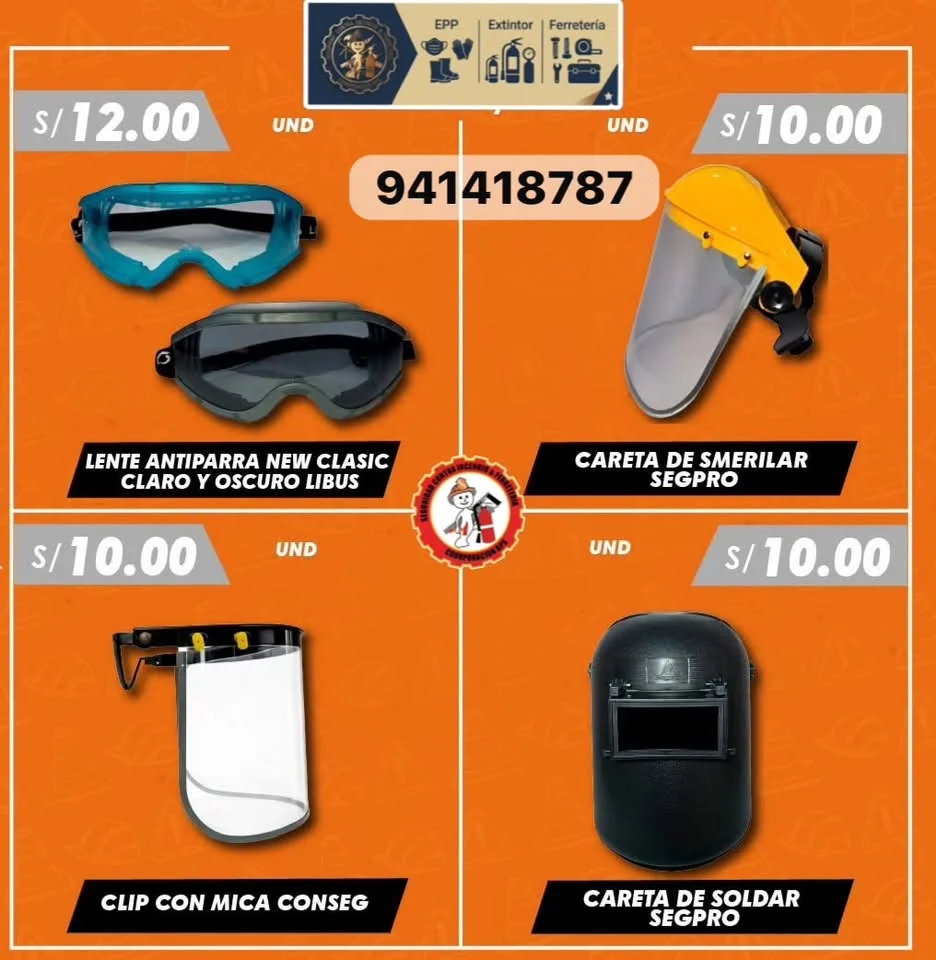 Lentes de seguridad antiempañantes