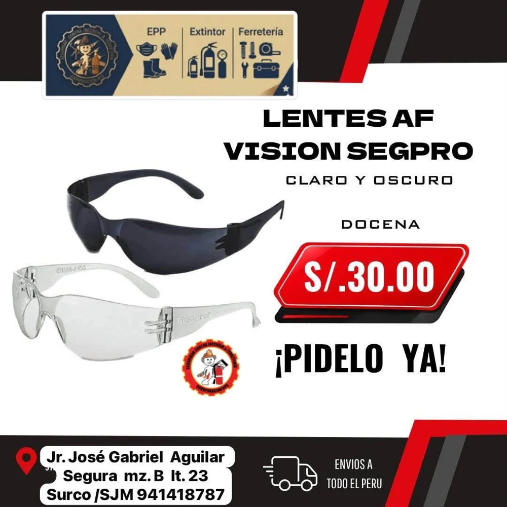 Lentes de seguridad AF
