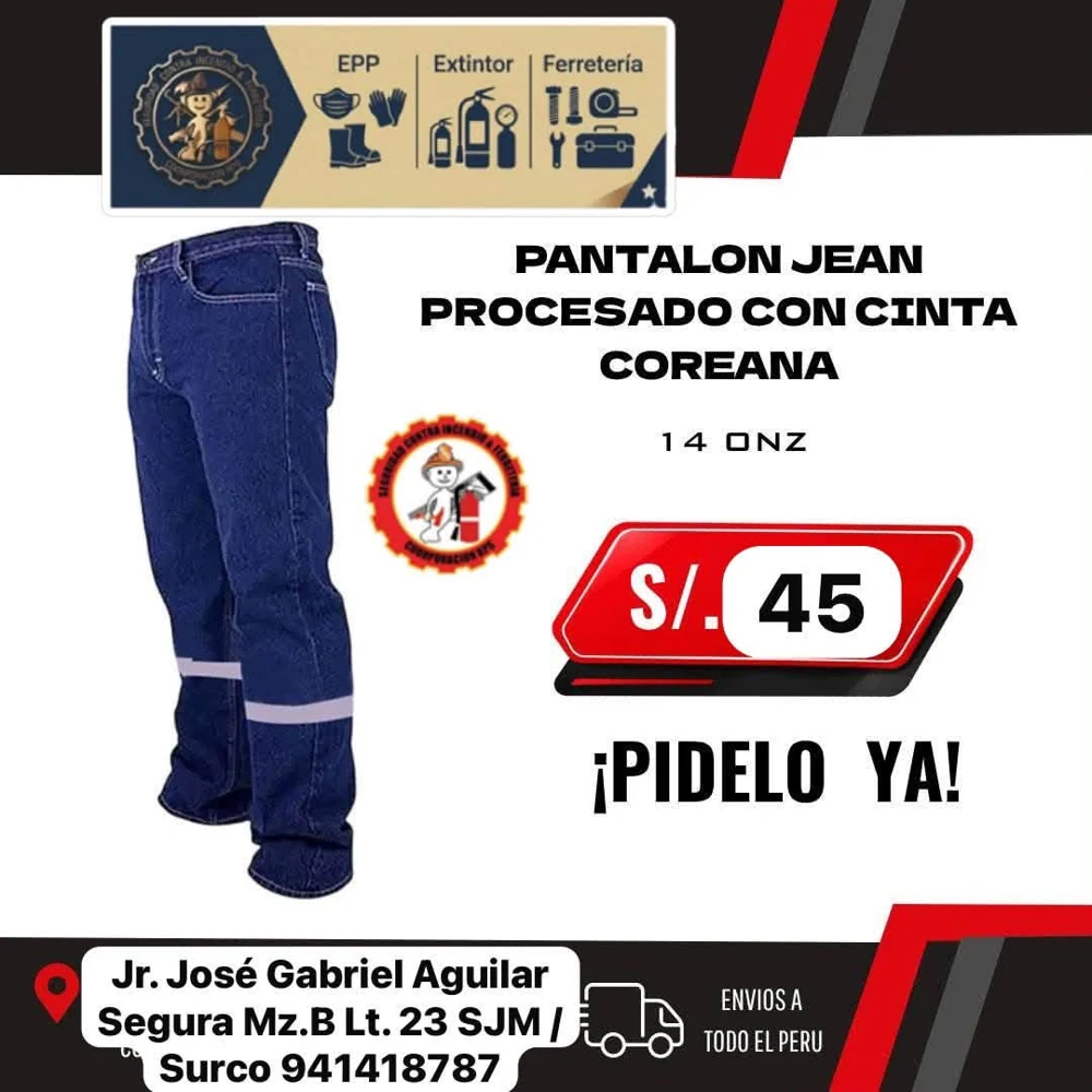 Pantalón jean de trabajo