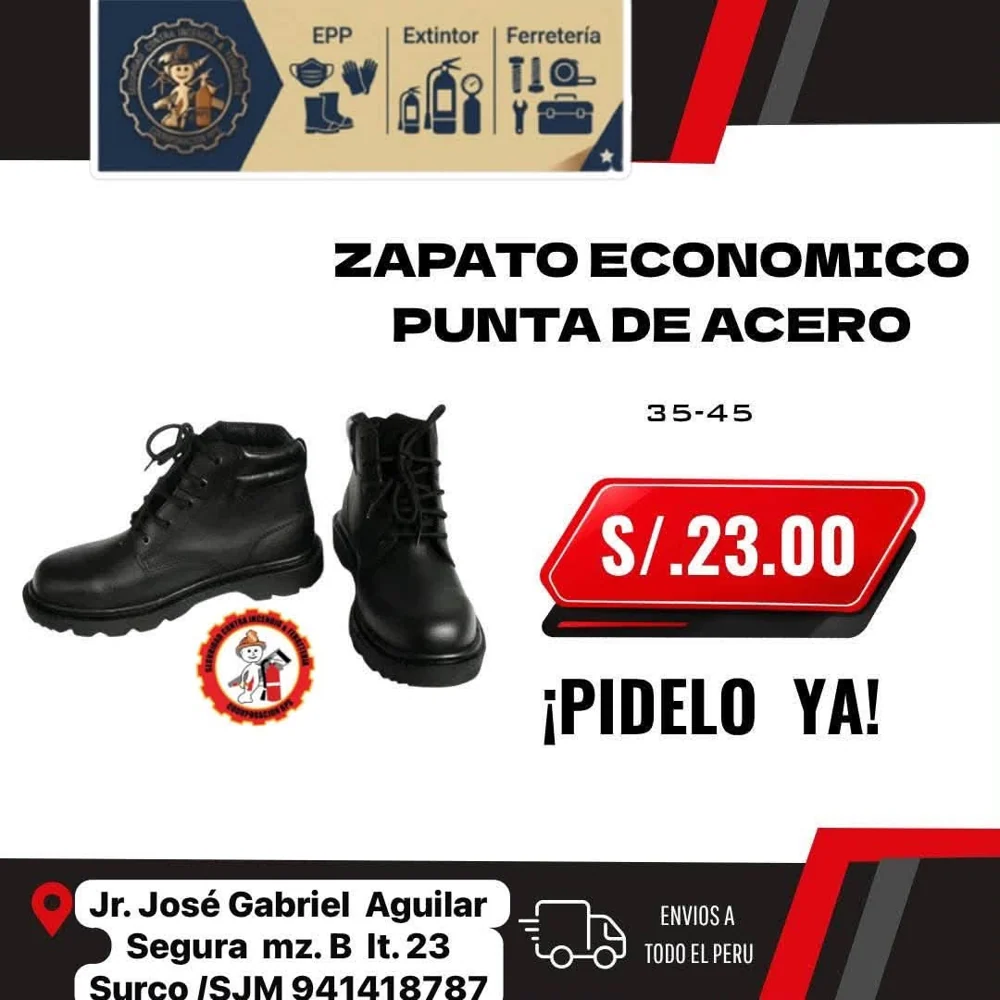 Zapato de trabajo económico